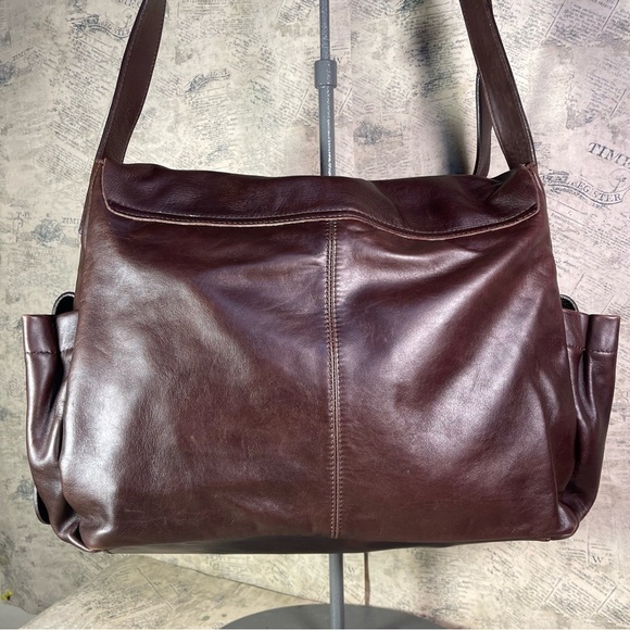 Marc O"Polo Messenger brown leather bag - large Crossbody - Picture 5 of 15